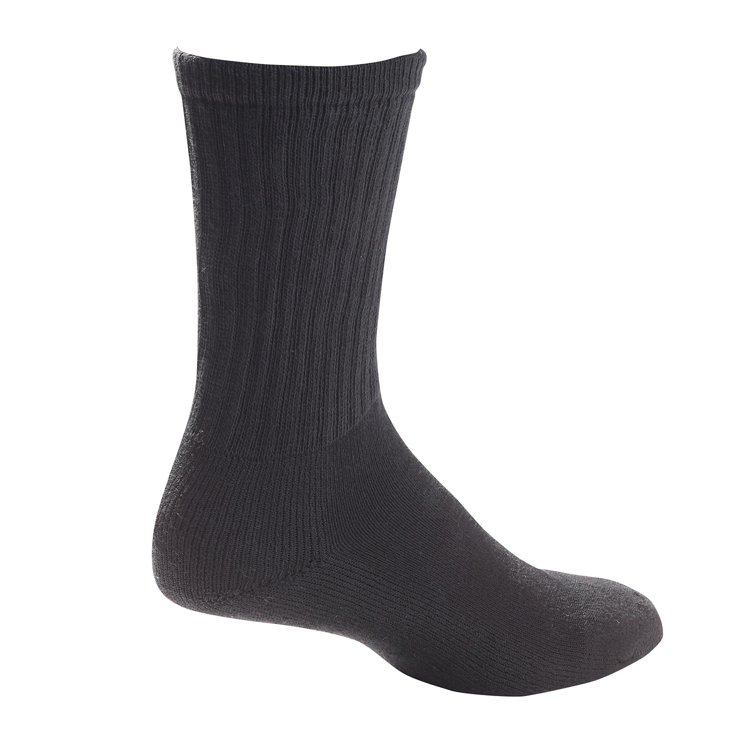 MENS BLACK CREW LENGTH SOCKS